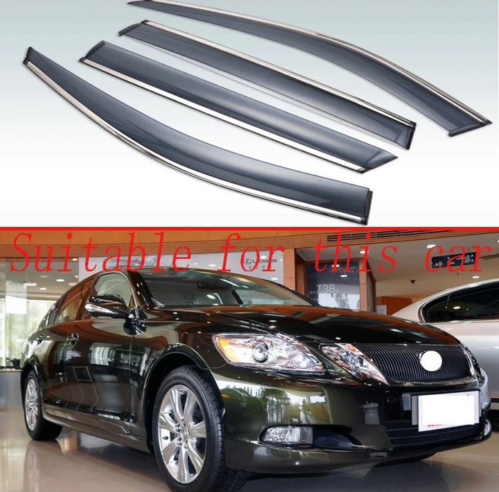 4 шт. пластиковый Наружный козырек для Lexus GS Class GS300 GS350 GS430 2006 2011|Навесы и укрытия| |