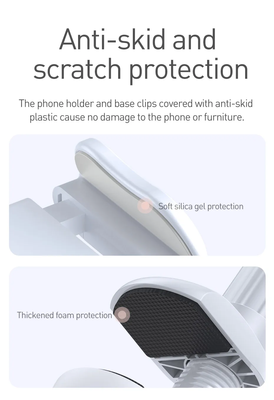 Baseus 360 Вращающийся Гибкий Длинный держатель для ленивого телефона для iPhone Xiaomi Регулируемый Настольный держатель для планшета