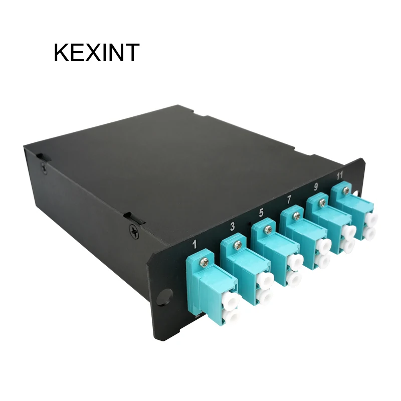 Клеммная коробка KEXINT Mount 12 ядер MPO MTP LC волоконно оптическая коммутационная