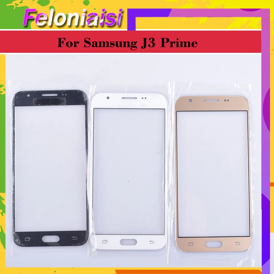 10 шт./лот для Samsung Galaxy J3 Prime возникают 2017 J327 SM J327P GT Сенсорный экран передняя Стекло
