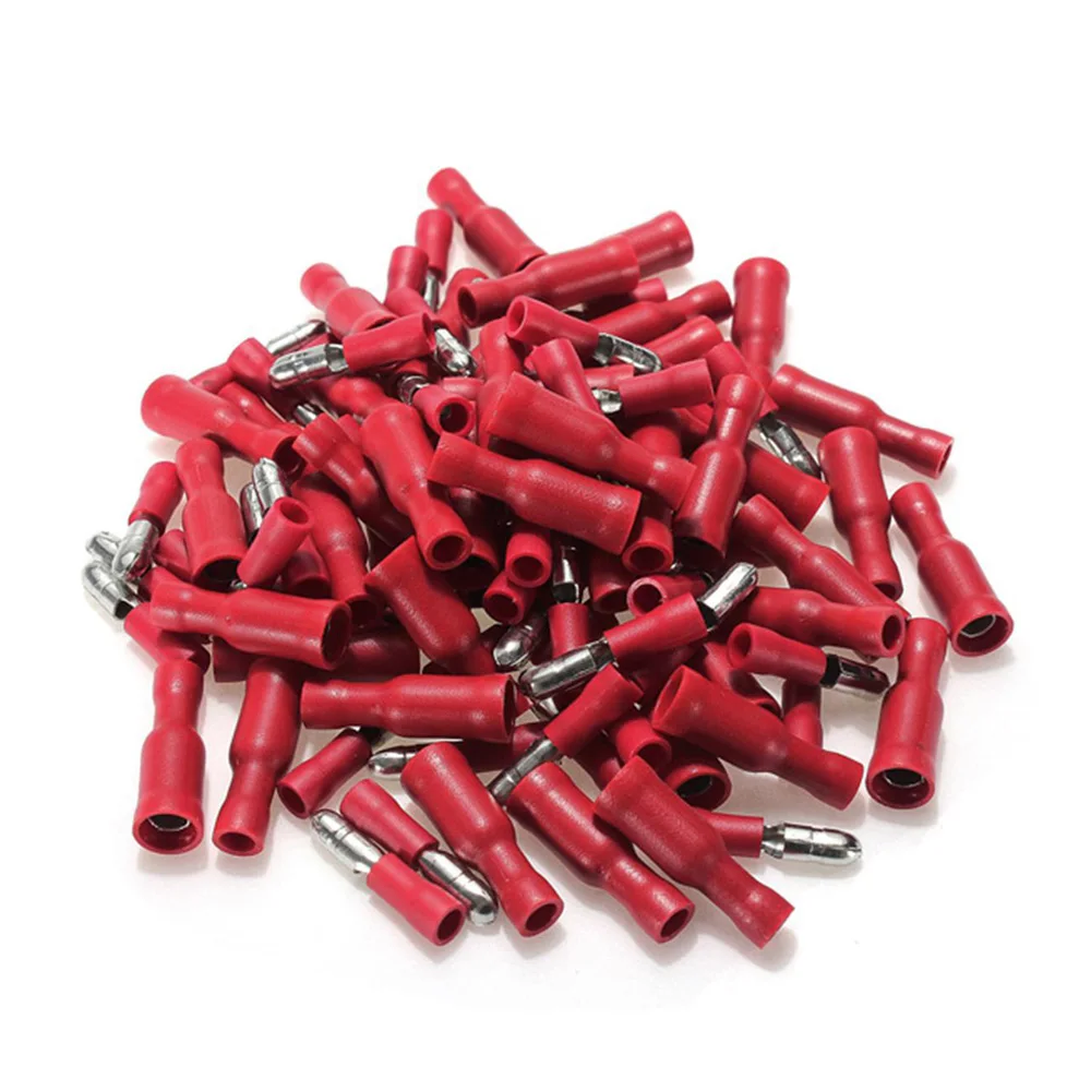 100 шт. обжимные клеммы для штекера 22 16 AWG|female insulated|insulated terminalsinsulated terminals connectors |
