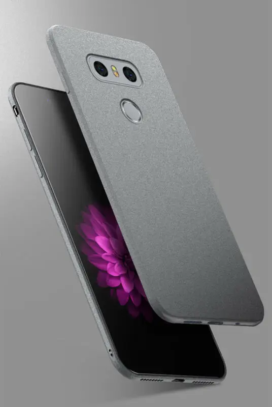 YISHANGOU Чехлы для LG G5 G6 G7/Q6 Q8 V30 V40, тонкий мягкий силиконовый чехол из ТПУ с песчаником, Матовый ультратонкий чехол из ТПУ с двумя камерами