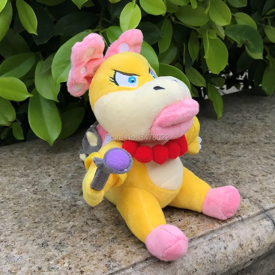 Бесплатная доставка Super Bros Koopalings Венди О. Плюшевый Купа игрушки Bowser сын чучело