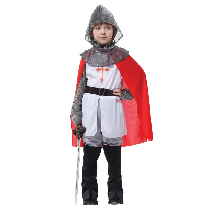 Маскарадный костюм для мальчиков King детский римского воина одежда косплея на