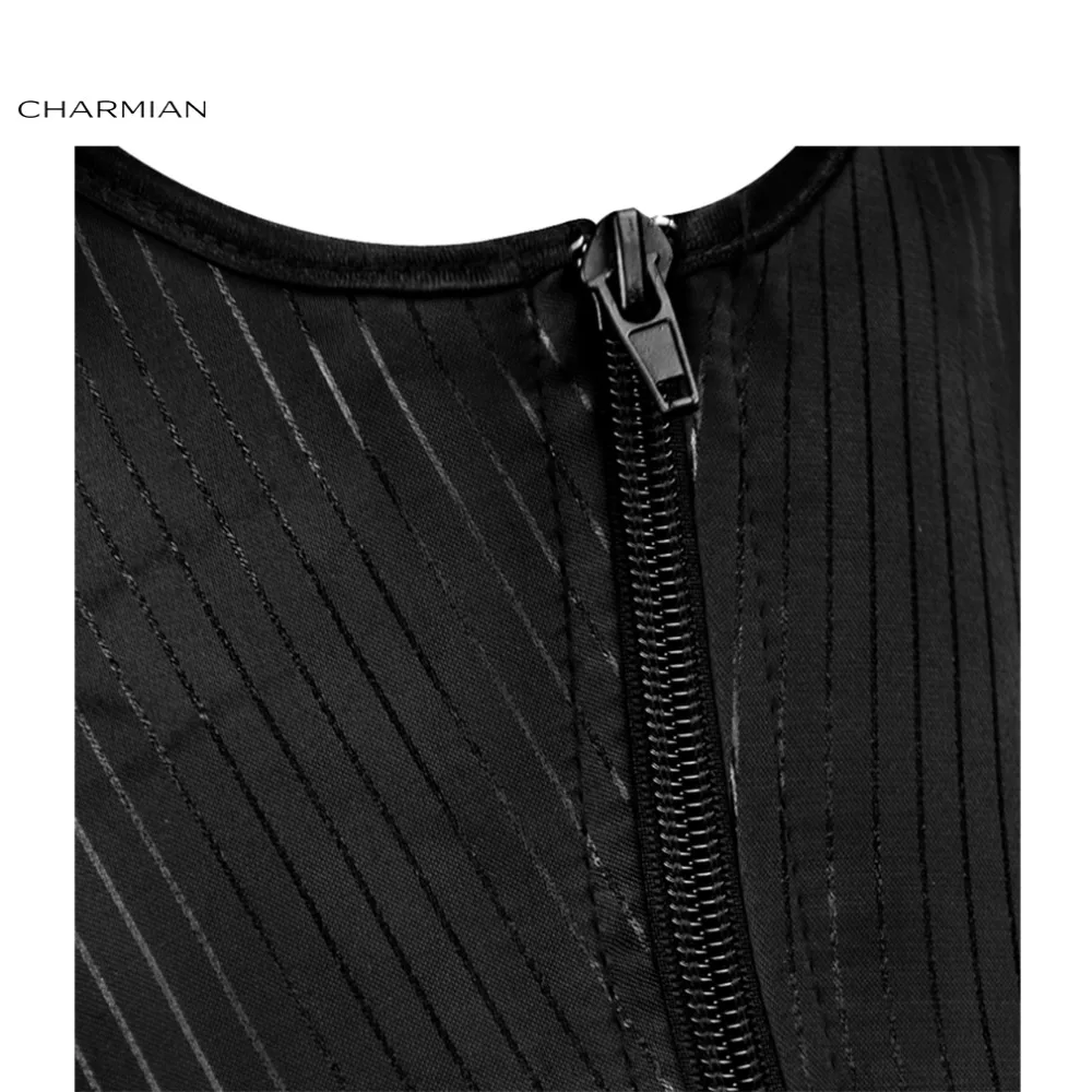 Charmian для женщин стимпанк Готический Винтаж корсет пикантные черные сапоги в