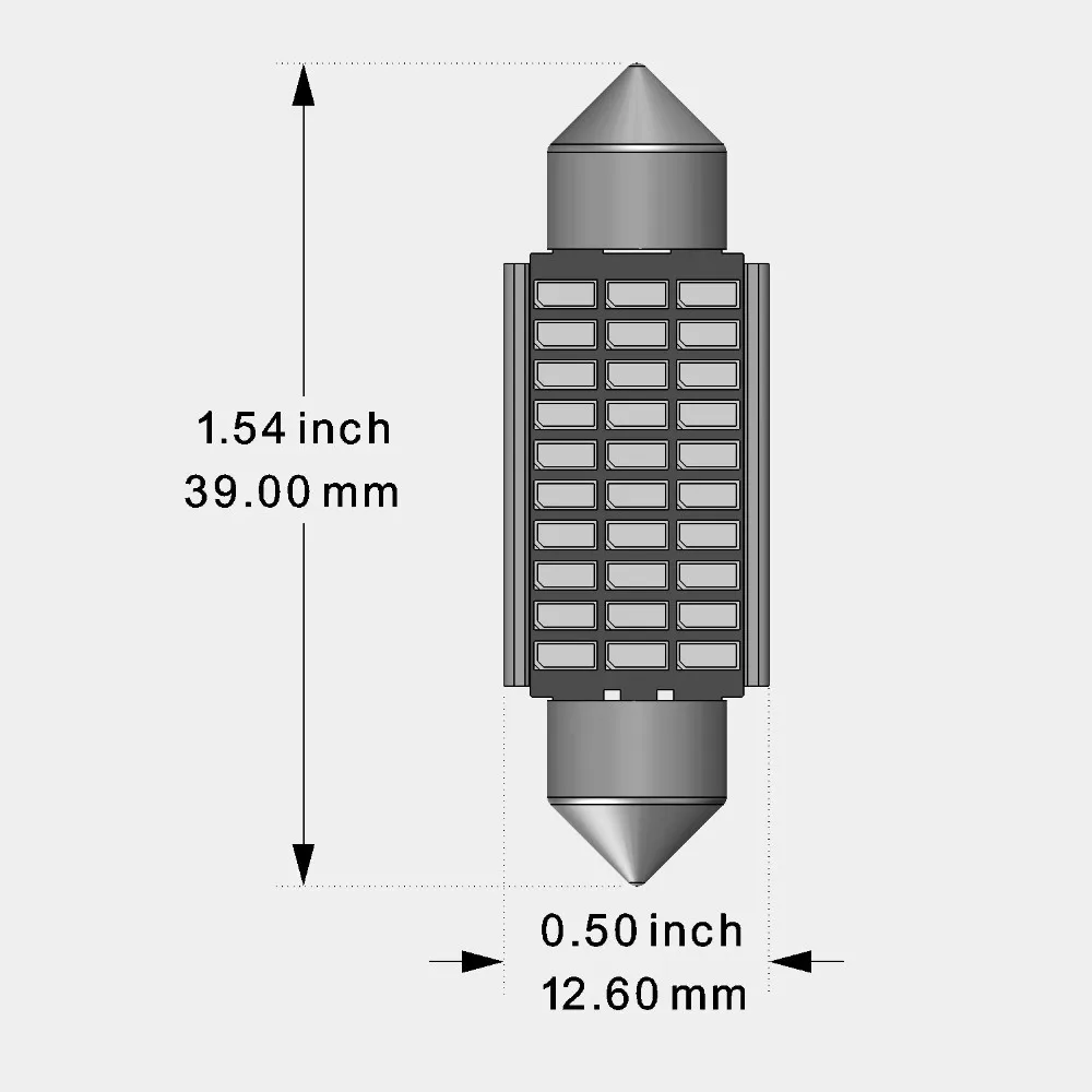 JIACHI 100 шт./партия Festoon 39 мм C5W C10W CANBUS без ошибок 3014 SMD 30 светодиодный s салона автомобиля источники света белый светодиодный DC 12 В