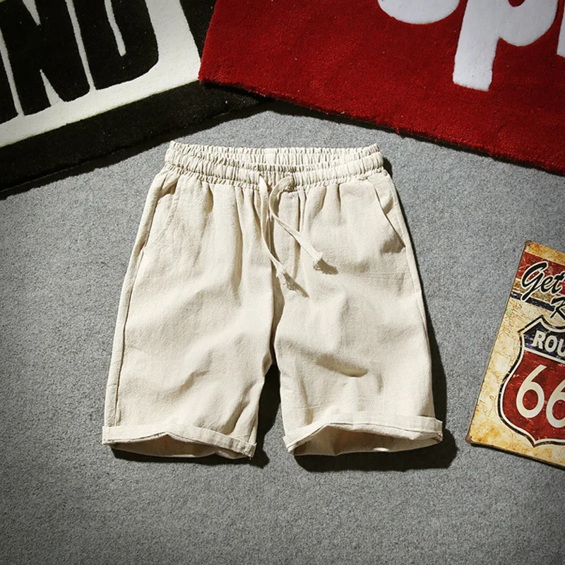 Khaki(Short) Sinicism Store 5XL мужская хлопковая льняная футболка, Мужская Летняя Повседневная футболка, мужские футболки с v-образным вырезом и коротким рукавом - Цвет: Khaki(Short)