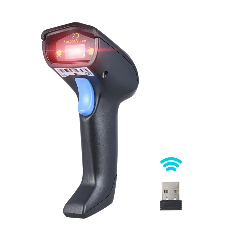 Беспроводной ручной сканер штрих кода 1D 2D 2 4 ГГц|bar code scanner|2d qrqr barcode |