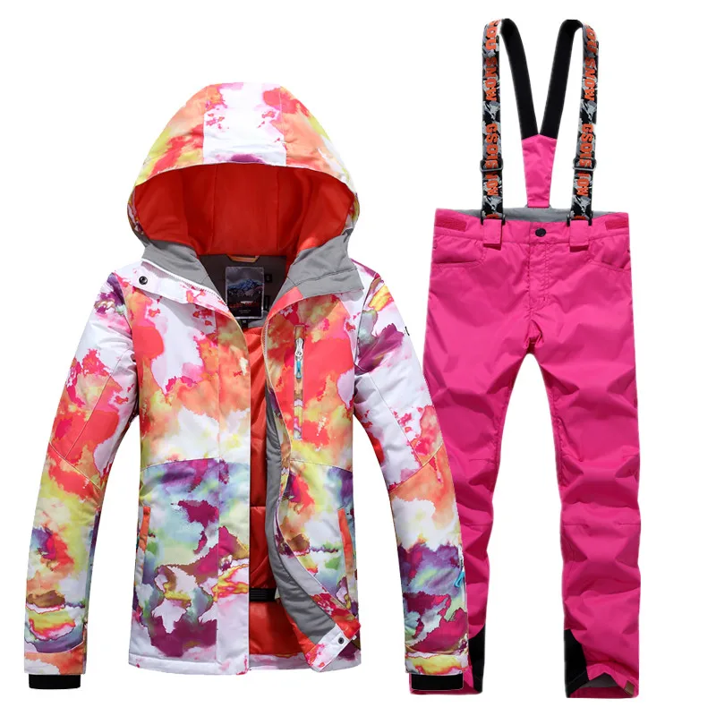 NEW Skiing suits Jackets pants women Snowboarding Sets Female winter Sportswear Breathable Waterproof Warm | Спорт и развлечения