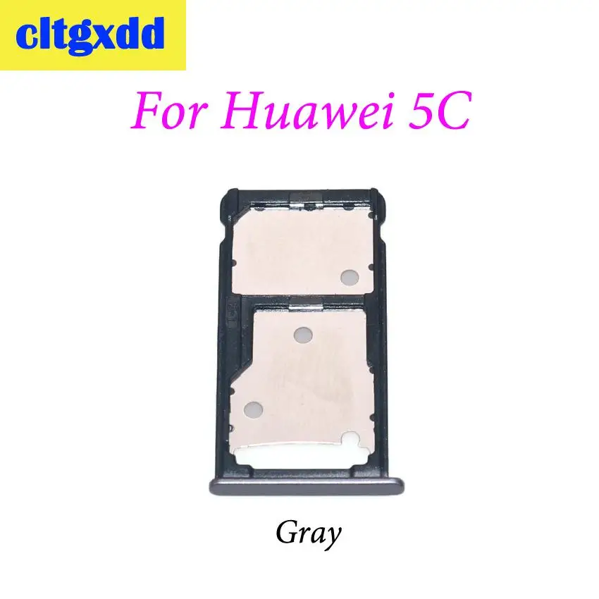 For Huawei 5C Gray Cltgxdd лоток для sim-карт+ Nano SIM& Micro SD для huawei Honor 5C 5X 6X устройство для чтения sim-карт слот Держатель Замена частей - Цвет: For Huawei 5C Gray