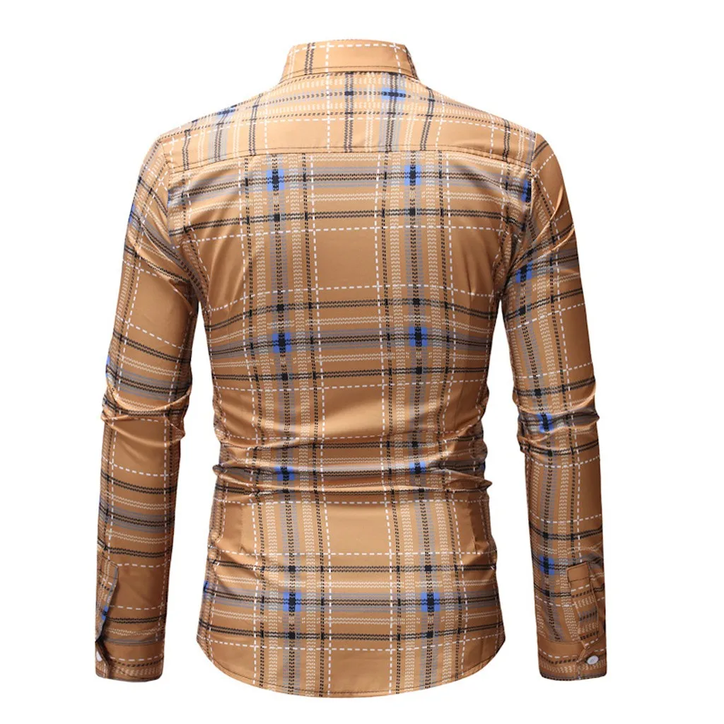 2019 Для мужчин s на весну и зиму Camisa Masculina Формальные Повседневное короткий рукав