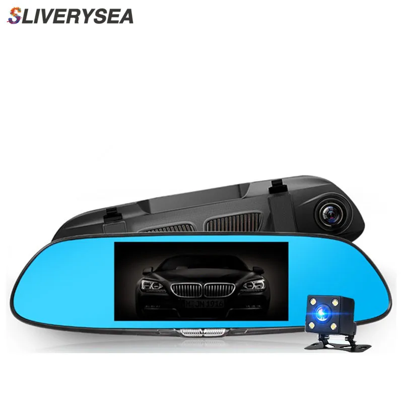 Автомобильный видеорегистратор SLIVERYSEA камера HD 1080P видеокамера с двойным