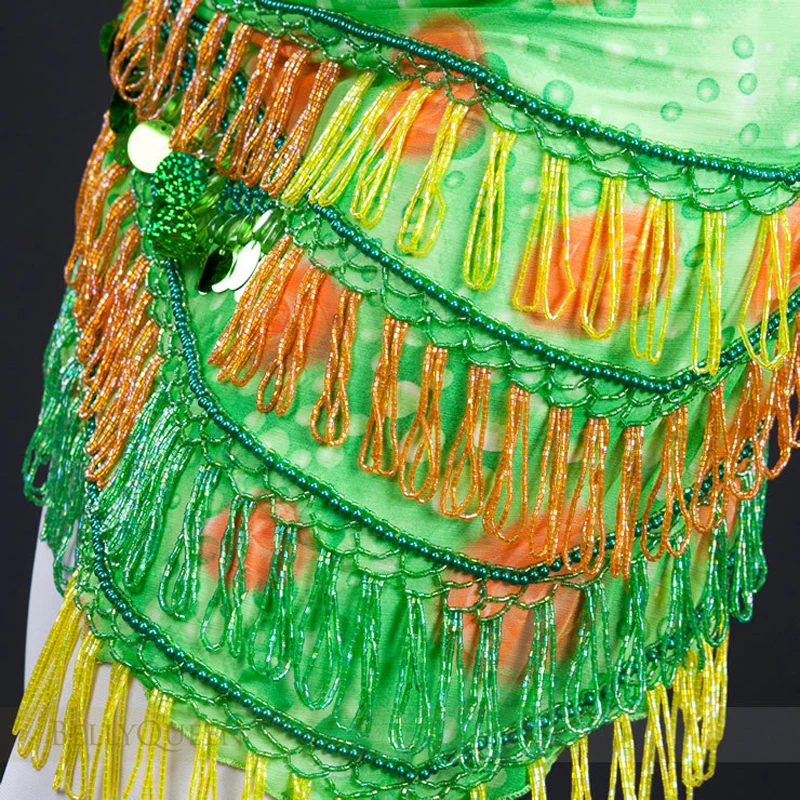 Женский костюм для танца живота с треугольной кисточкой|hip scarf|belly dance costumeship scarf belt