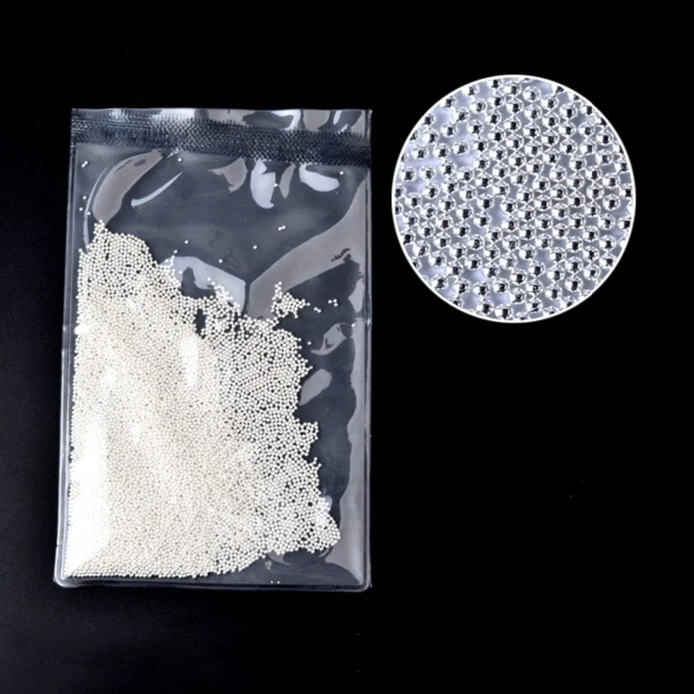 DIY украшения для ногтей золотые и серебряные стальные мини шарики 100 г