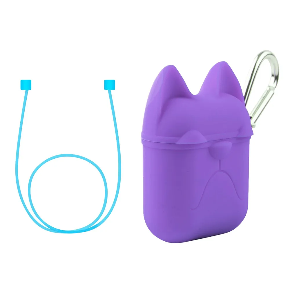 Bulldog наушники силиконовый чехол для Apple Airpods Новый + AirPods ремешок 0J Прямая
