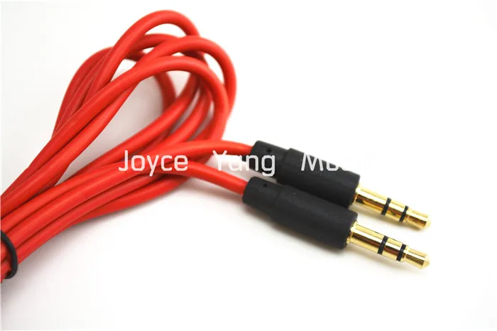 Красный 4 фута 3 5 мм штекер стерео разъем AUX аудио кабель для iPod MP3 DVD автомобиля