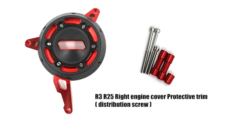 

Free Shipping New Motorcycle Modification CNC Engine Protection Cover Damage Block Fit For yamaha YZF R3 2014 2015 2016 14-15-16