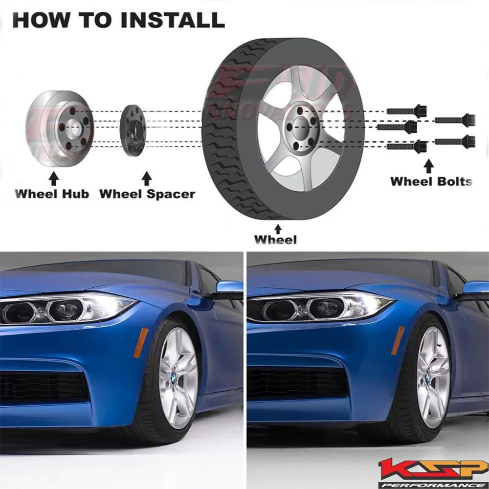 KSP 5X120 мм колесные прокладки Адаптеры 2 шт. 15 Hubcentric кованые для BMW шаг резьбы M12x1.5