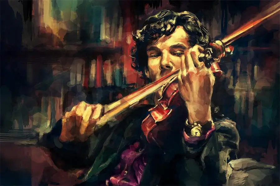 Пользовательские холст настенный Декор картина плакат с шерлоком Sherlock отличного