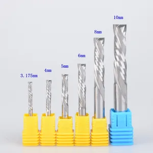 2 шт., спиральные твердосплавные фрезы SHK 3,175456810