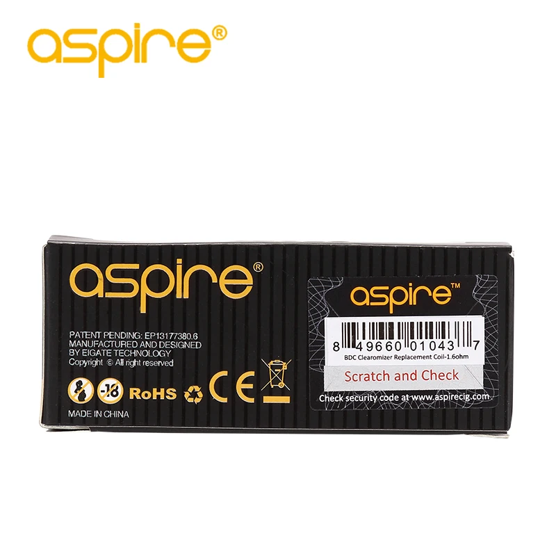 

10Pcs/lot Aspire BDC Bottom Dual Coil Vapor Atomizer Core for E-cigarettes Vaporizer ET/Vivi Nova/Mini Vivi Nova/Maxi/Mini E-pen