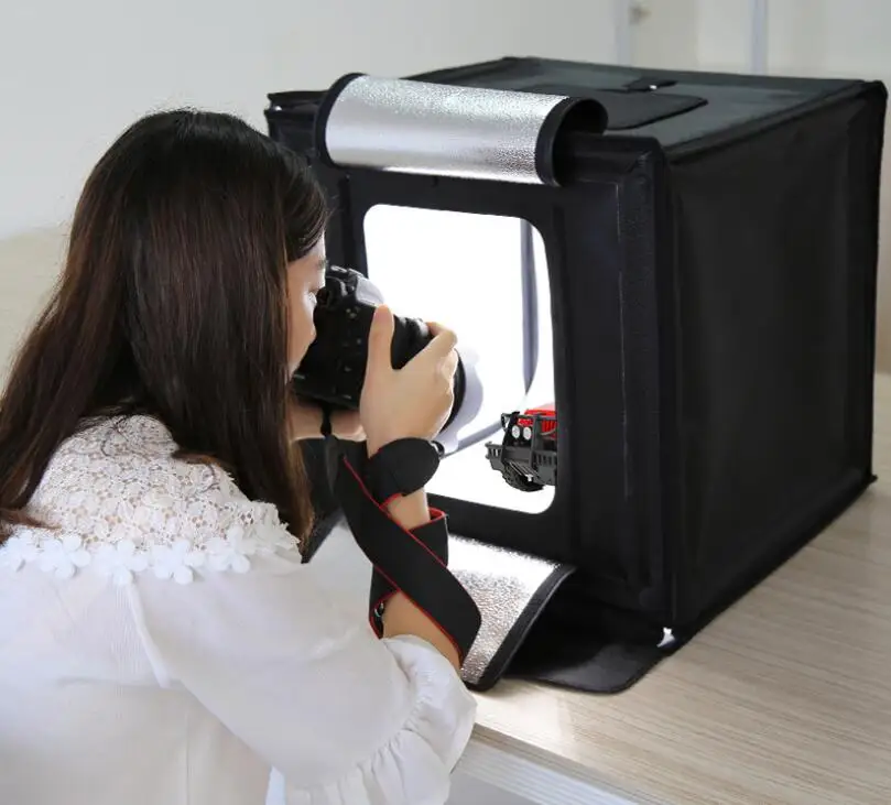 40 см специальная Складная студия Портативная фотостудия LED подсветка затемнение