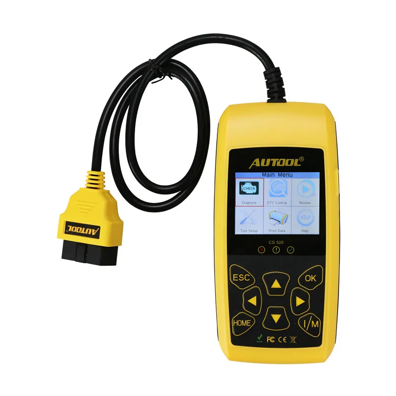 AUTOOL CS520 автоматический считыватель кодов универсальный инструмент сканирования обновление онлайн Бортовая Диагностика машины Инструмент