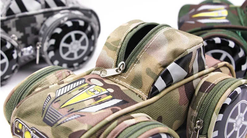 Пенал автомобиля ручка сумка с кодовым замком для мальчиков двойной молнией