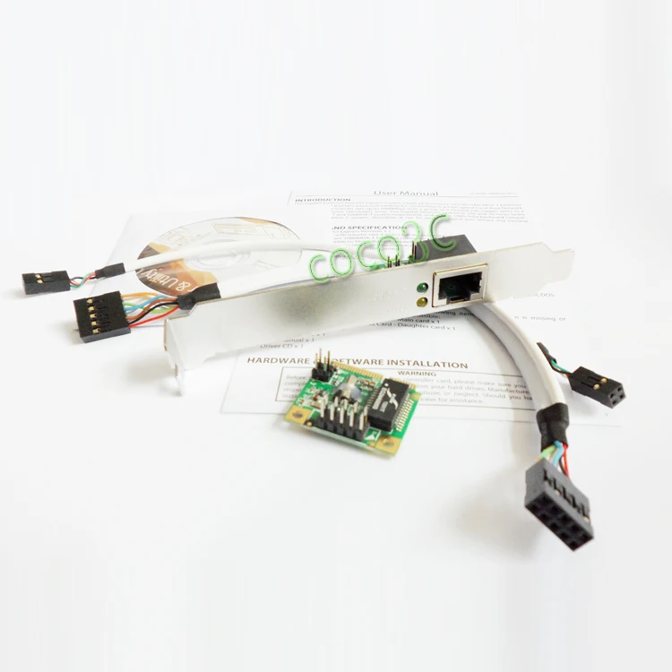 

mini PCIe Gigabit Ethernet Network Card mini PCI express to RJ45 Port adapter 10/100/1000 Base-T Network LAN Controller