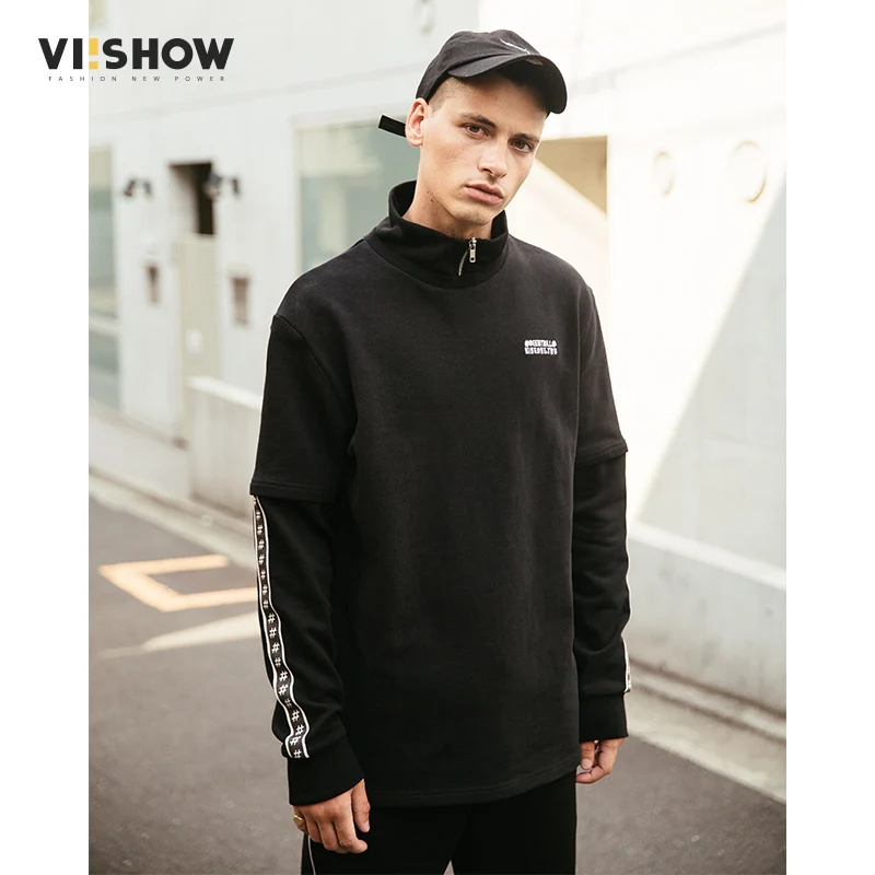 VIISHOW 2017 толстовка с капюшоном мужская брендовая одежда модные черные мужские