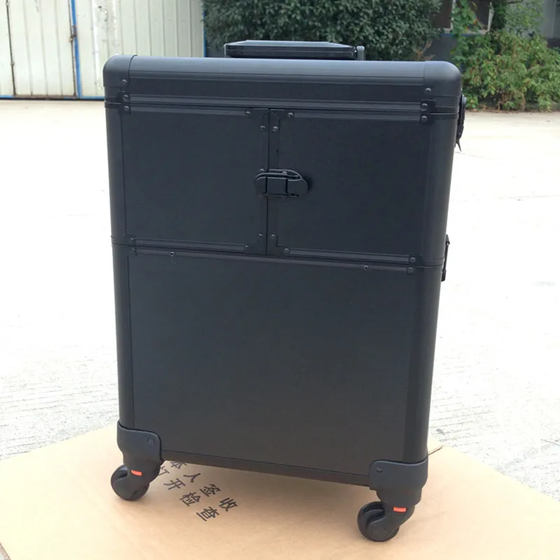 Коробка для косметики с универсальным колесиком органайзер ящик хранения