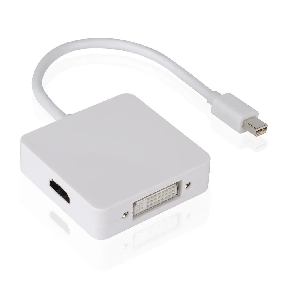Новый 3 в 1 Mini Displayport к Hdmi DVI VGA Tv Av Hdtv Кабель-адаптер для Mac Book Imac Air Pro и |