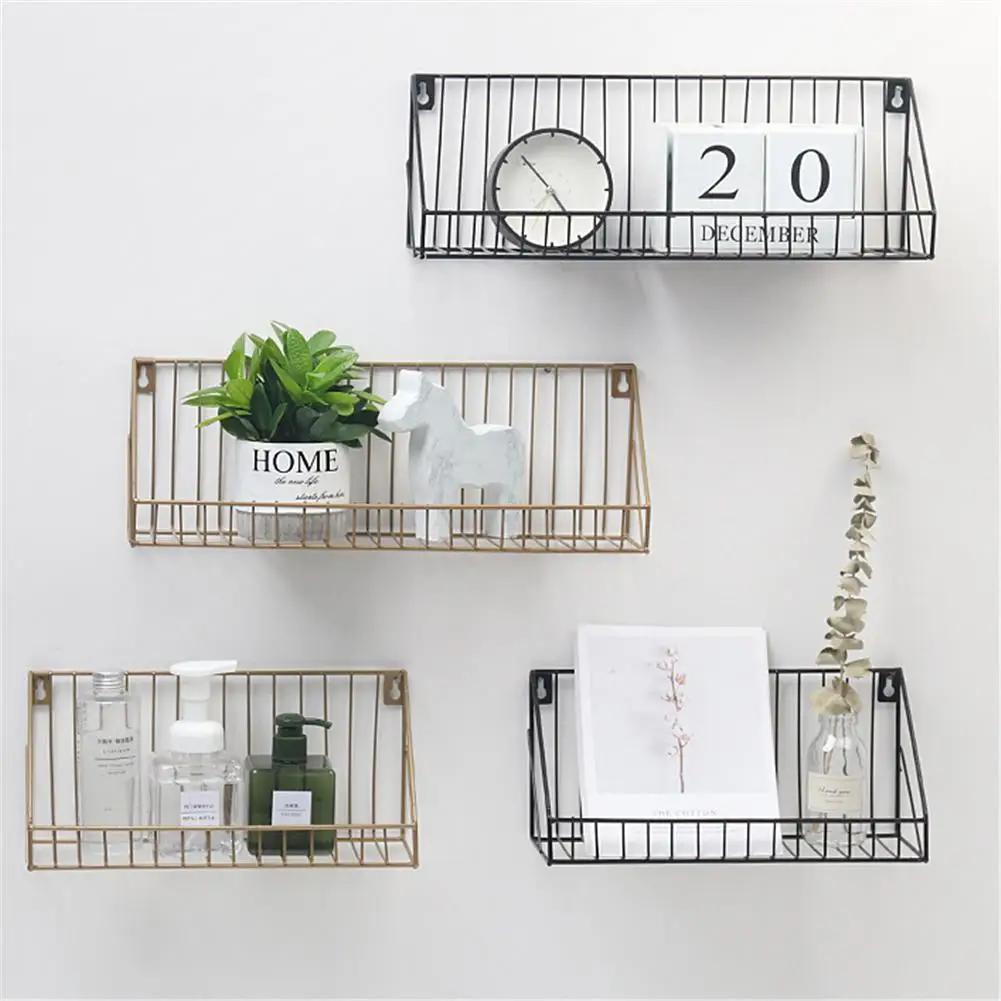 Инновационная сетка подвесная корзина полка для журнала держатель цветочного