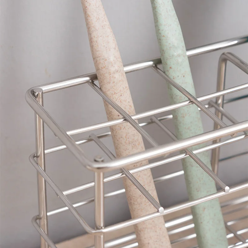 

ORZ Bathroom Stainless Steel Toothbrush Holder and Toothpaster Holder Storage Organizer Rack Toothbrush Box Bathroom Accessories