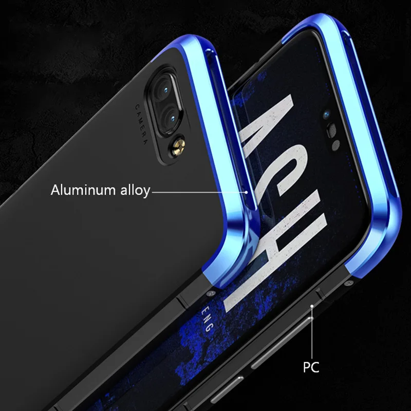 Чехол для huawei Honor 10 матовый роскошный противоударный Жесткий ПК алюминиевый