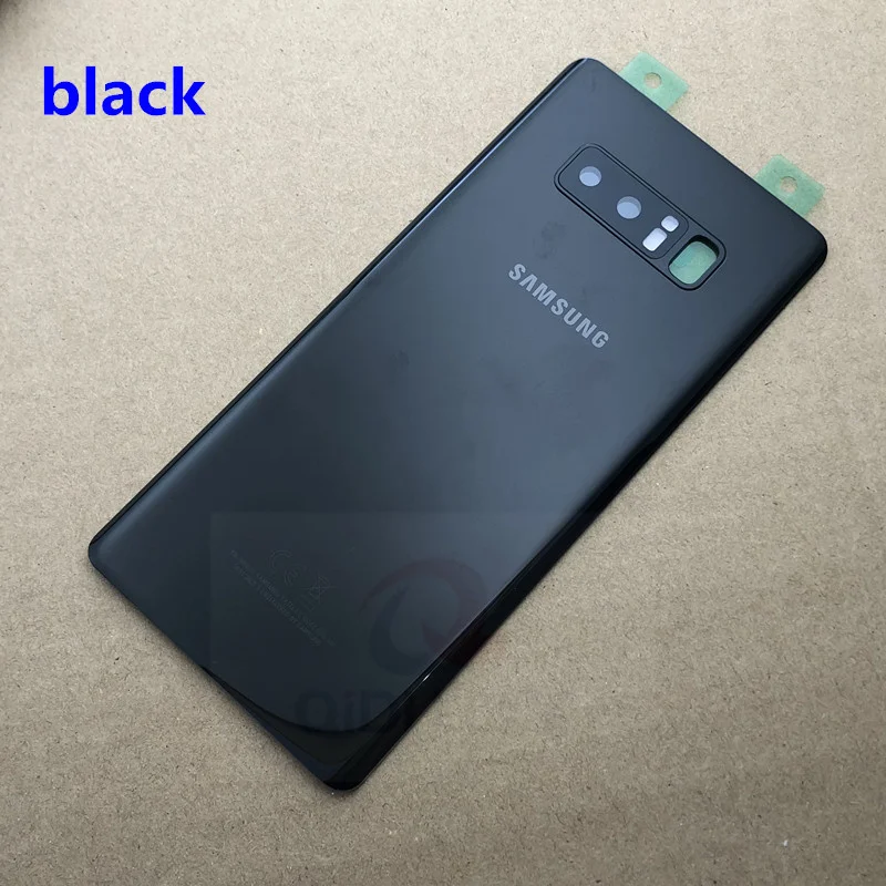 Для SAMSUNG Galaxy Note 8 N950 N950F N9500 Задняя стеклянная крышка для батареи задняя дверь чехол для корпуса для SAMSUNG Note 8 Задняя стеклянная крышка