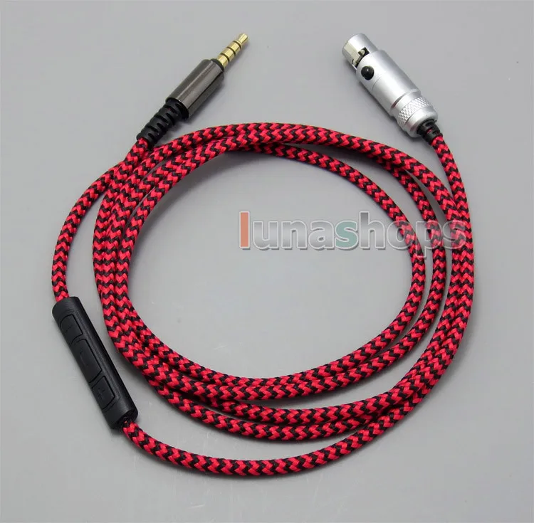 Hi OFC с микрофоном дистанционный кабель для наушников DIY AKG Q701 K702 K271s 240s K271 K272 K240 K141