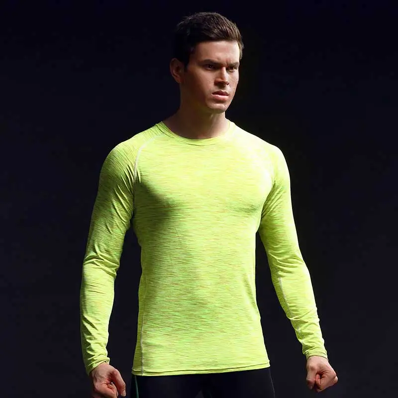 Популярная мужская Спортивная футболка Pro для фитнеса брендовая быстросохнущая
