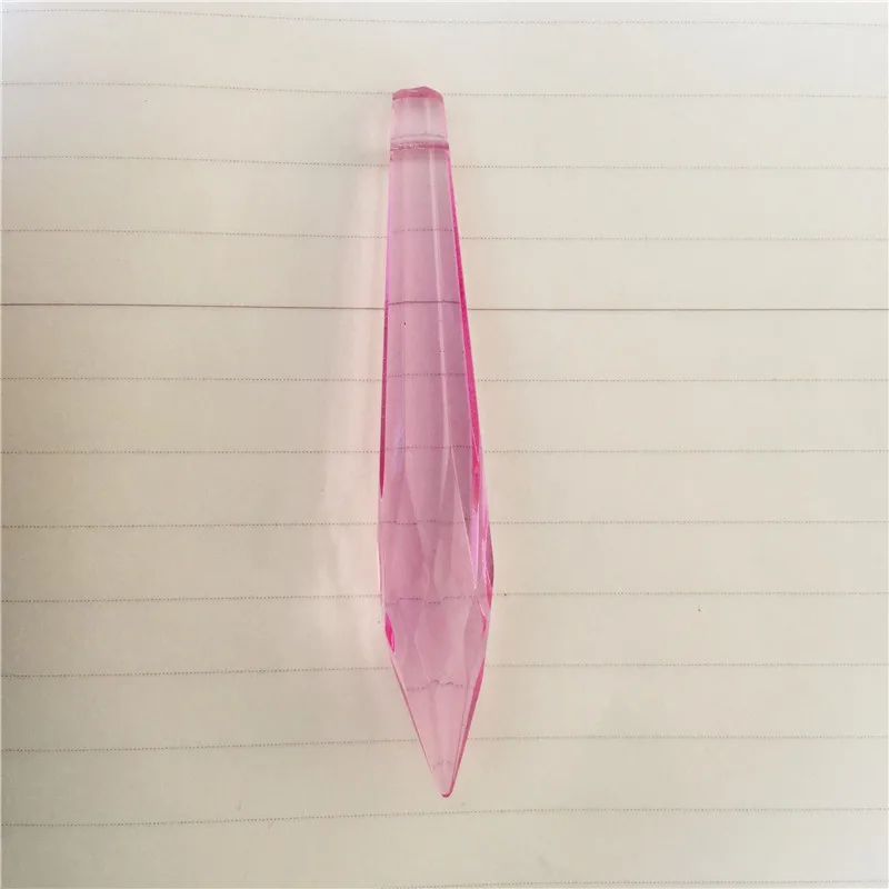 AAA-высокое качество Хрустальное стекло часть призмы розовый цвет хрустальная