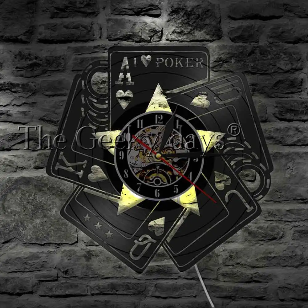 I Love Poker королевские заподлицо игровая комната декоративные настенные часы