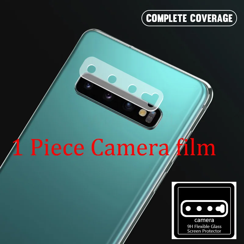 9D мягкая Гидрогелевая пленка для samsung Galaxy S10 Plus S10e S10 Lite, защита экрана, полное покрытие, передняя задняя камера, пленка(не стекло - Цвет: Camera film