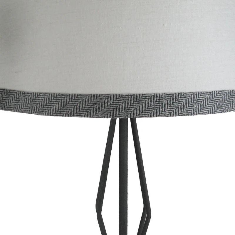 Three ex lighting lamp warm cloth lace led stainless steel fabric living room office bedroom bedside | Освещение