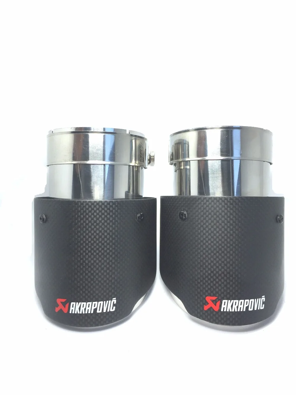 Углеродное волокно на заказ Akrapovic автомобильный выхлоп вход сопло 80 5 мм выход 101