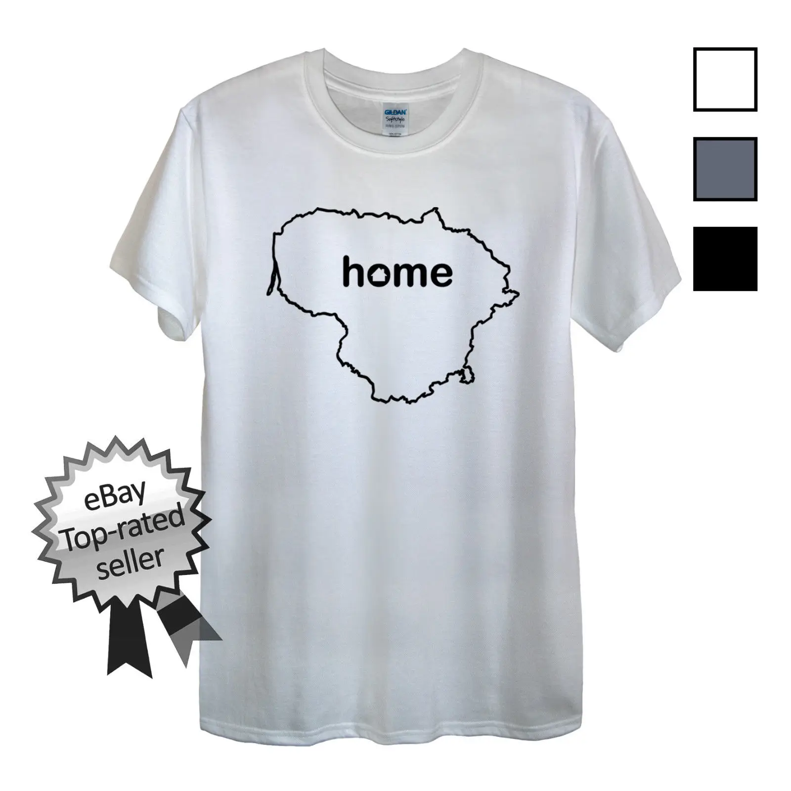 

Простая хлопковая футболка с коротким рукавом, футболка для дома в Литве, мужская или Женская Lietuva в вашу страну, с круглым вырезом