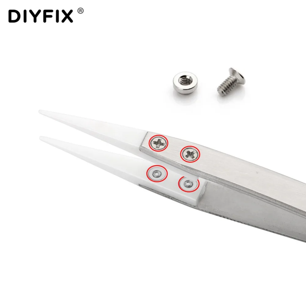 Винты DIYFIX гайки болты для керамических пинцетов набор в ассортименте крепежные