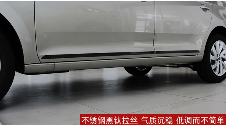 Нержавеющая сталь 4 шт./лот украшения двери бар дверной ремень авто Стайлинг