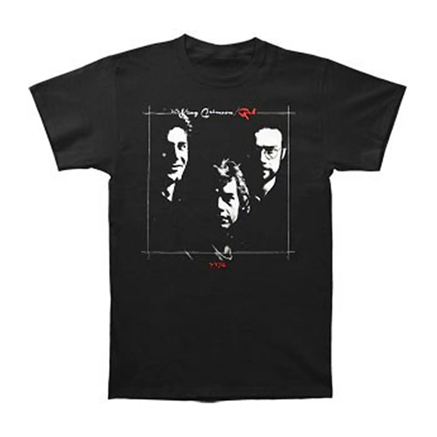 GILDAN King Crimson Мужская Красная футболка черная|t-shirt black|red t-shirtking crimson |