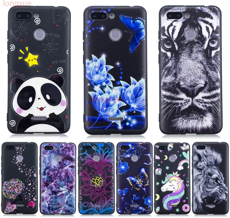 Case For Xiaomi Redmi 6 Cover 3D Cute Bags Soft Silicone TPU 6A Phone Cases |