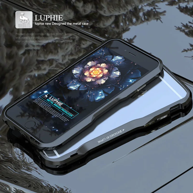Оригинальный металлический чехол для iPhone 6 роскошный брендовый 3D Жесткий