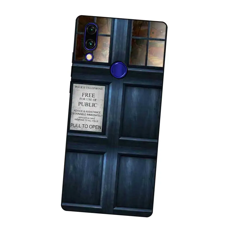N430 Tardis Doctor Who Black Silicone Case Cover For Xiaomi Redmi Note 3 4 4X 5 5A 6 7 Pro Global |
